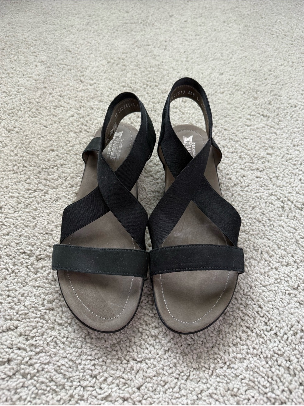 Mephisto Air Relax super comfy black sandals. Size 41